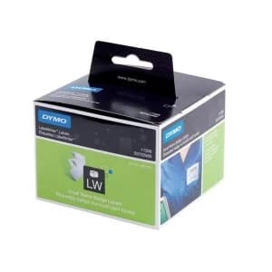 Dymo 11356 Black on White Label Tape 89mm x 41mm