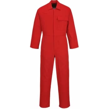 Portwest - C030 - Red Sz L Regular CE Safe-Welder Coverall Boiler Suit Overall