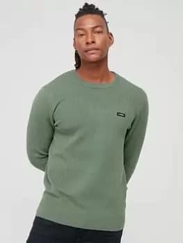 Calvin Klein Structure Sweater - Green , Green, Size L, Men