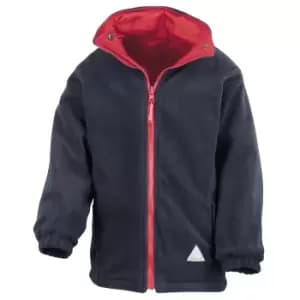 Result Childrens/Kids Reversible Storm Stuff Anti Pilling Fleece Waterproof Jacket (13/14) (Red/Navy)