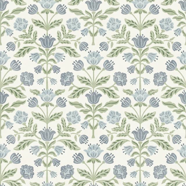 Arthouse Modern Floral Damask Blue / Green Wallpaper Green unisex One Size