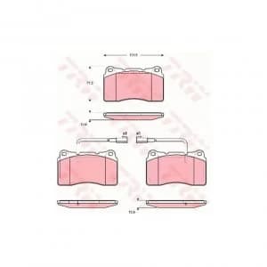 Brake Pad Set TRW GDB1648