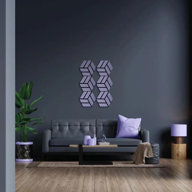 Kraus Kraus Acoustic Lavender Hex Wall Panel