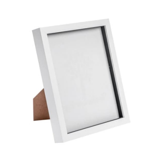 Nicola Spring 3D Box Photo Frame - 8 X 10" - White