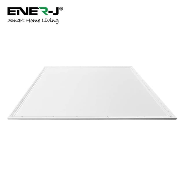 ENER-J 6-Pack 60x60cm Slim LED Backlit Panels 40W 3800lm Flicker Free in White Size: 60x60cm White Unisex 60x60 cm