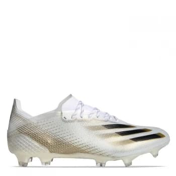 adidas X .1 FG Football Boots - White/MetGold