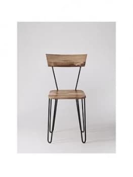 Swoon Set Of 2 Kyoto Dining Chairs - Natural Mango Wood/Black