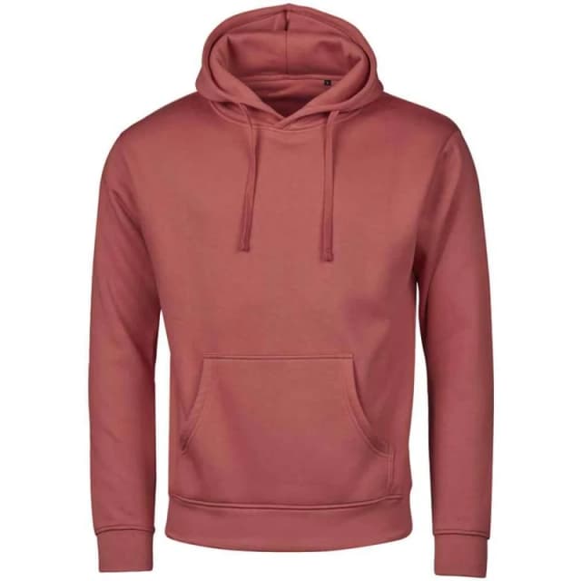TEE JAYS Mens Urban Hoodie in Dark Pink Size: XS Dark Pink Male XS