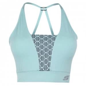 Skechers Geo Sports Bra - Aqua Blue