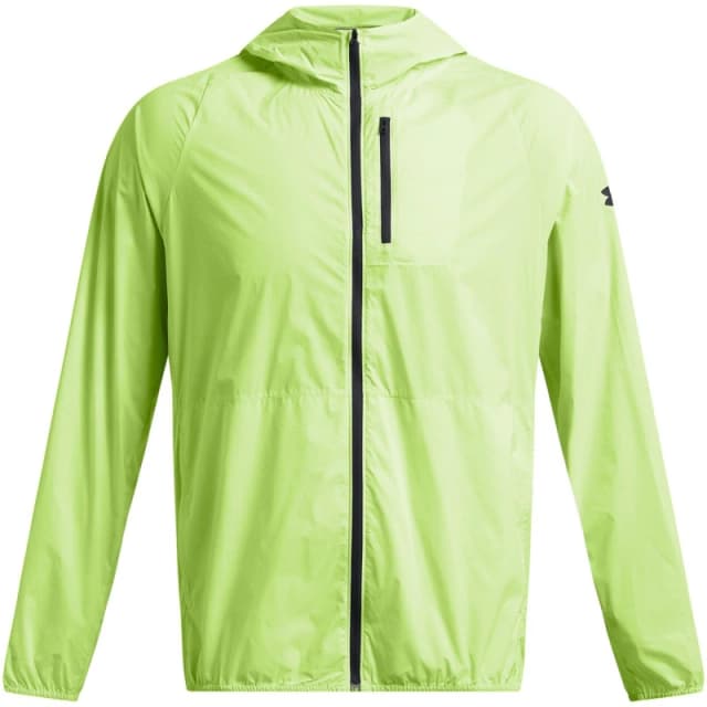 Under Armour Mens Launch Lightweight Water Resistant Wind Resistant Packable Performance Running Jacket Green male S