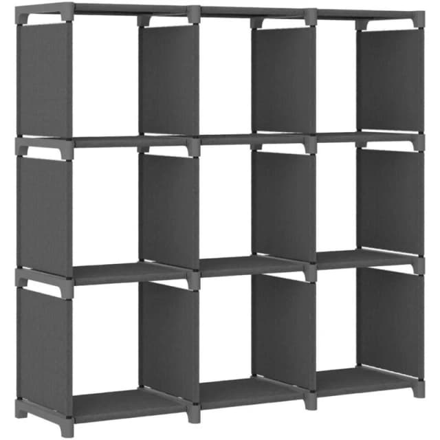 VIDAXL Vidaxl - 9-Cube Display Shelf Grey 103x30x107.5cm Fabric 8720286042694