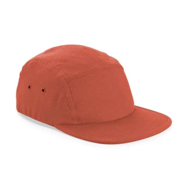 Beechfield Beechfield Men Cotton Canvas Baseball Cap in Terracotta Terracotta One Size Male 5063300475058