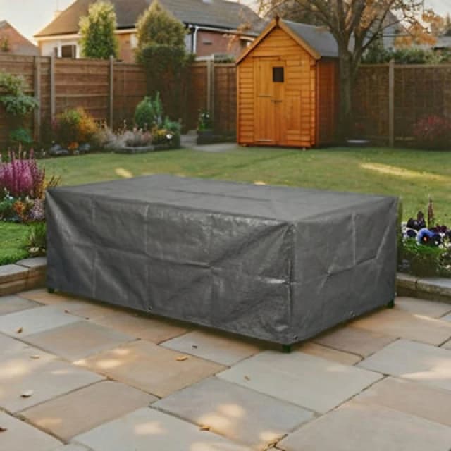 Home Source Duracover 170Cm Waterproof & Uv Resistant Large Outdoor Furniture Patio Rattan Set Cover