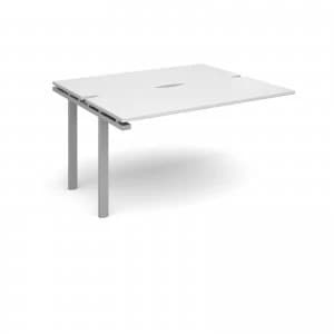 Adapt II Add On Units Back to Back 1400mm x 1200mm - Silver Frame whi