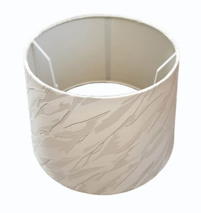 K Living 14" Iceburg Drum Ceiling Table Lamp Shade - Cream