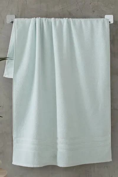 Catherine Lansfield 'Zero Twist' Cotton Bath Sheet Pair Duck Egg Blue