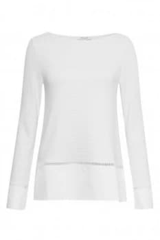Great Plains Ottilie Ottoman Jersey Top White