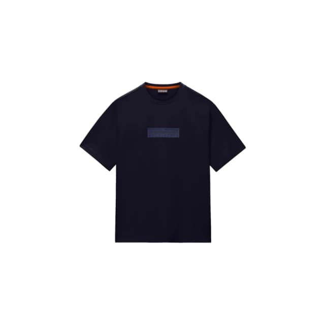 T-Shirt Napapijri Box Logo Bleu Male XS