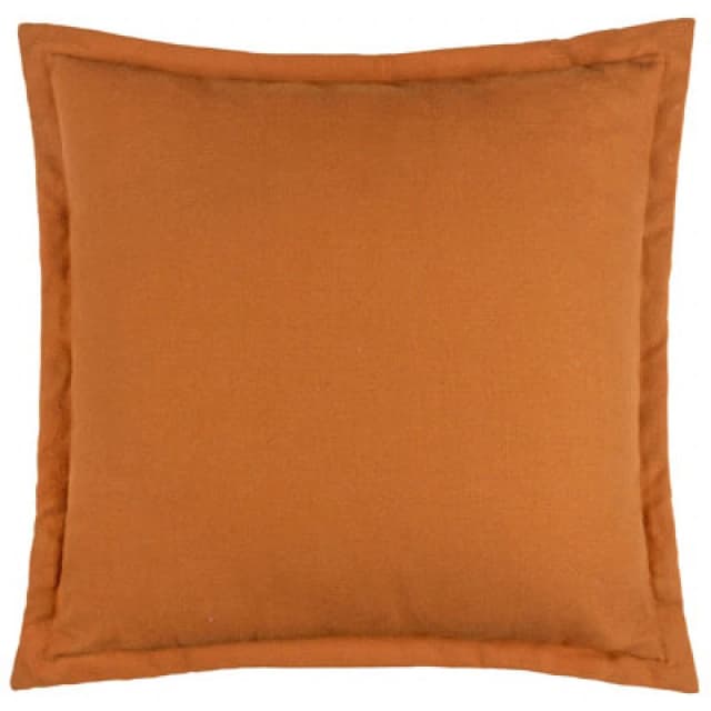 Yard Holmfirth Canvas 100% Cotton Outdoor Cushion in Burnt Orange Size: 45cm x 45cm Burnt Orange Unisex 45cm x 45 cm