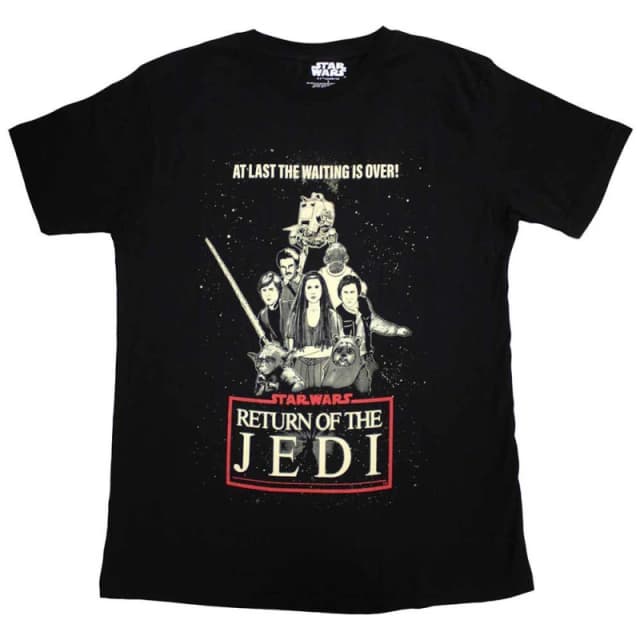 Star Wars Return Of The Jedi Waiting Is Over T Shirt Black unisex