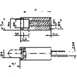 LED spacer 1x Black Suitable for LED 5mm 1c Brand Mentor