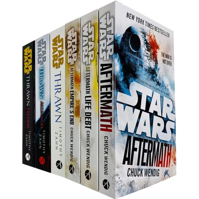 Star Wars Thrawn Series & Aftermath Trilogy 6 Books Collection Set by Timothy Zahn Chuck Wendig Books