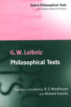 Philosophical Texts by G. W Leibniz Paperback