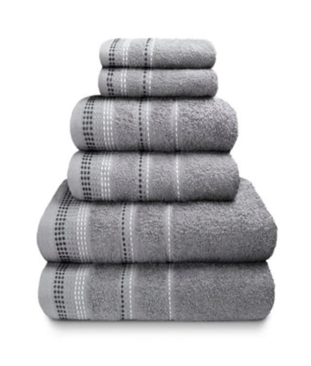 Rapport Home Berkley Pure Cotton Face Towel Silver