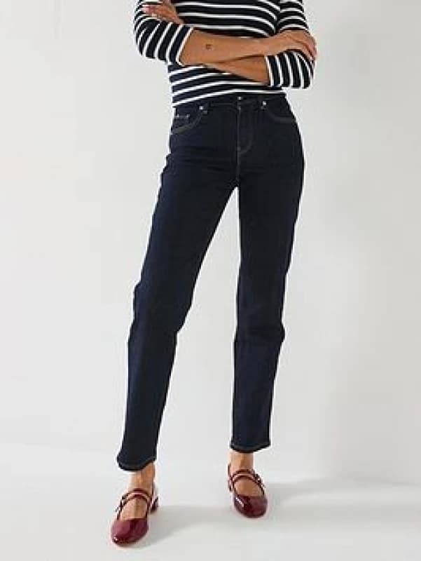 Straight Stretch Denim Jeans