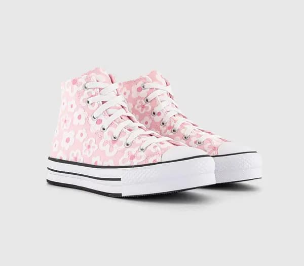Converse Kids All Star Eva Lift Hi Junior Donut Glaze Oops Pink White, 3