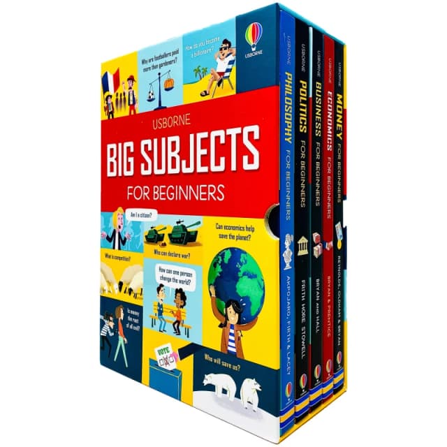 Usborne Big Subject for Beginners 5 Books Collection Box Set ( Money for Beginners ) Louie Stowell, Alex Frith, Minna Lacey Books