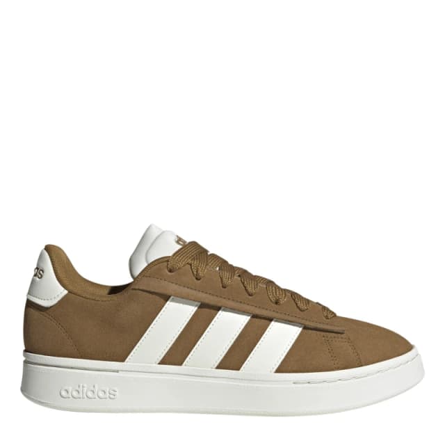 adidas Mens Grand Court Alpha Low-Top Trainers Bronze/Off Whit male 7.5 (41.3)