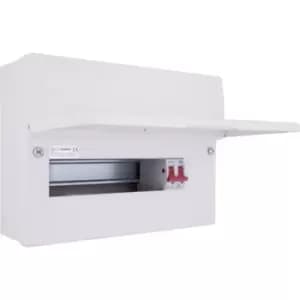 British General Metal Consumer Unit 12 Module 10 Way Unpopulated CFUSW10-01