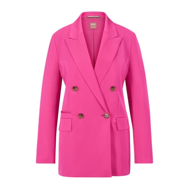 Boss Womens BOSS Jefala As Structured Blazer Medium Pink female 8 (S)