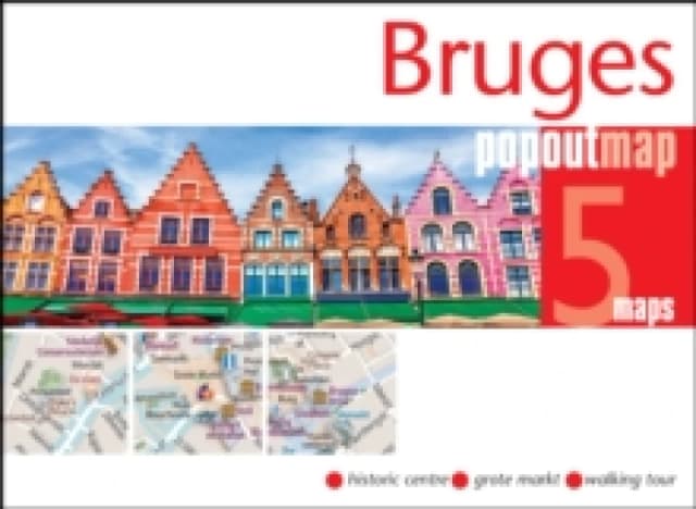 Bruges PopOut Map : Pocket size, pop-up map of Bruges Sheet map, folded
