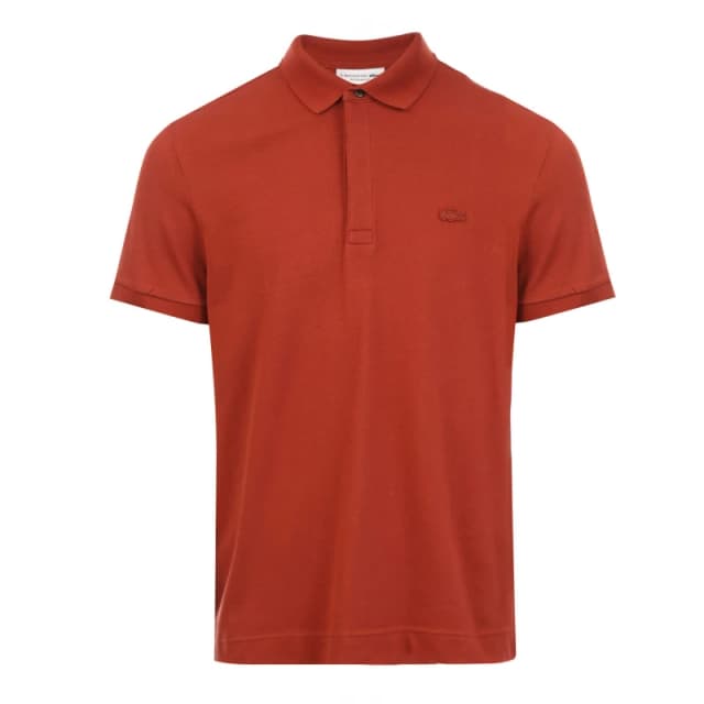 Lacoste Regular Fit Paris Stretch Piqu Polo Shirt Red male XS