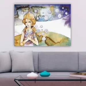 98584340_70100 Multicolor Decorative Canvas Painting