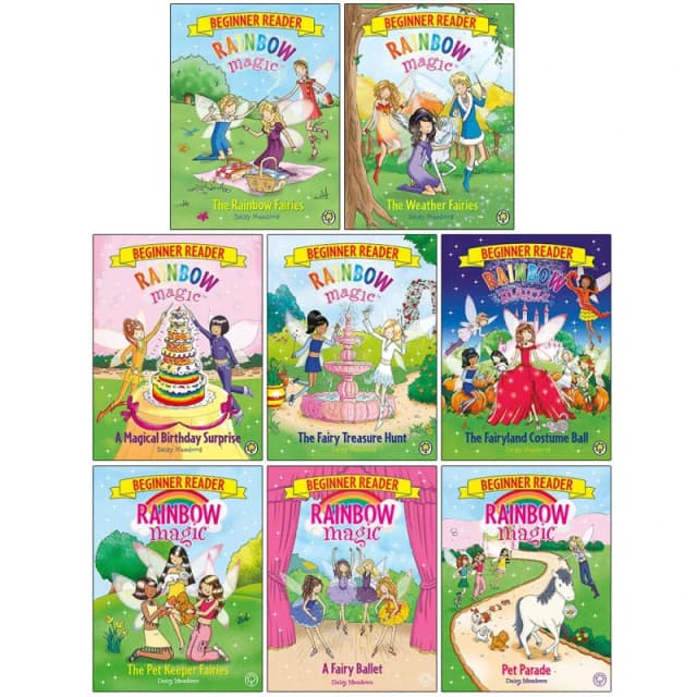 Rainbow Magic Beginner Readers 8 Book Set Daisy Meadows For Early Readers Fairy Tales Series Daisy Meadows Books