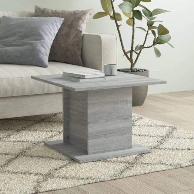 VIDAXL Coffee Table Grey Sonoma 55.5x55.5x40cm Engineered Wood Vidaxl 8720286837801