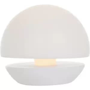Sienna Catching Light Outdoor Portable Lamp Matt White IP44