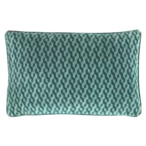 Kai Dione Polyester Filled Cushion Viscose Polyester Cotton Teal