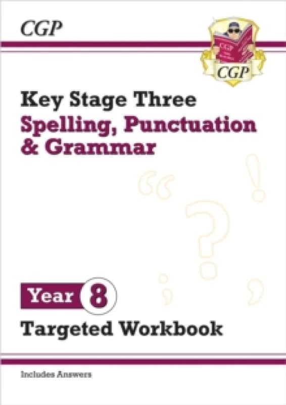 New KS3 Year 8 Spelling, Punctuation and Grammar Targeted Workbook (with answers) Paperback / softback