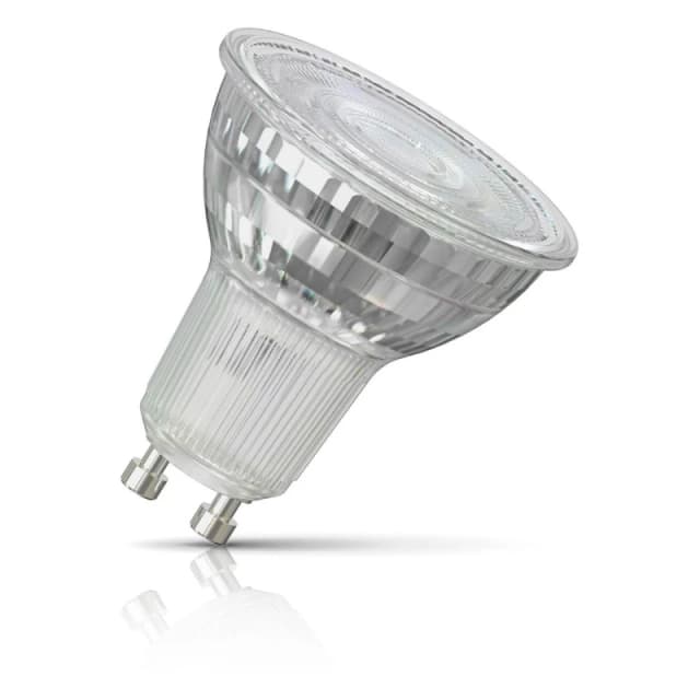 Crompton LED GU10 Spotlight Bulb 3.7W Warm White 3000K Glass Halogen Replacement