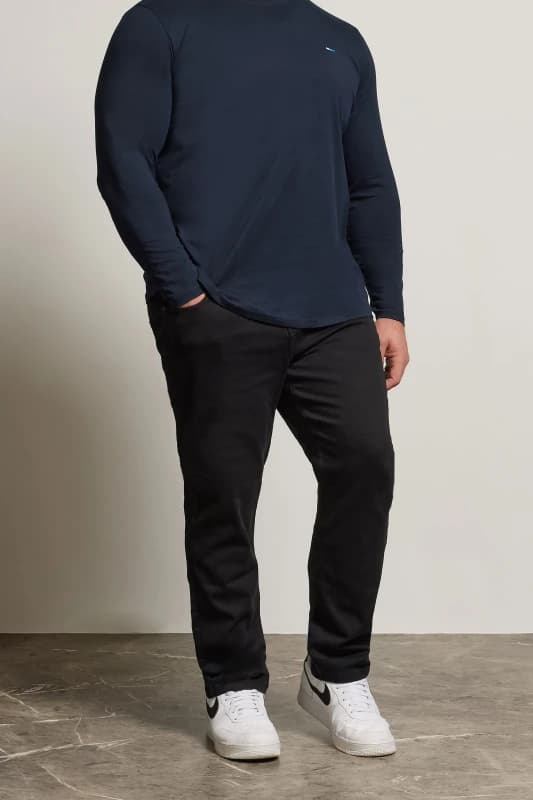 BadRhino BadRhino Men Stretch Jeans in Black Size: 36X-Large Black 36XL Male 5063110599630