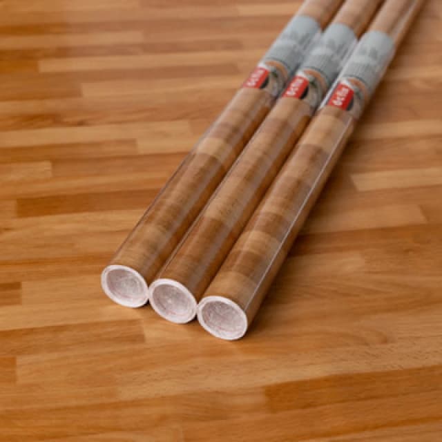 D-C-Fix Woodgrain Butchers Block Self Adhesive Vinyl Wrap Film For Kitchen Doors And Worktops 2M(L) 67.5Cm(W) Pack Of 3 Rolls