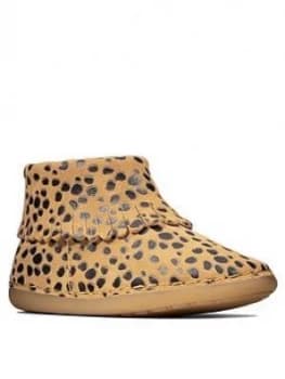 Clarks Toddler Girls Skylark Form Ankle Boots - Animal
