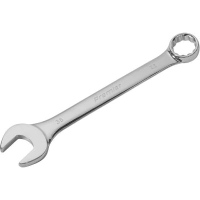 Loops 38mm EXTRA LARGE Combination Spanner - Open Ended & 12 Point Metric Ring Wrench Multi