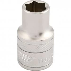 Draper 1/2" Drive Satin Finish Hexagon Socket Metric 1/2" 11mm