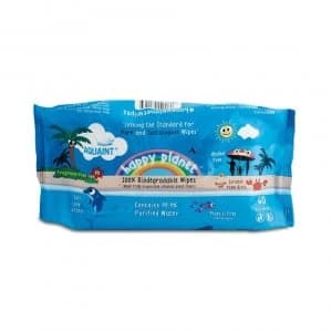 Aquaint Happy Planet 100% Biodegradable Plant & Water Wipes