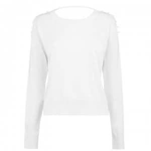 Diesel Cut Out Jumper - White 129